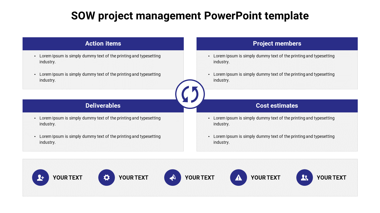 Creative SOW Project Management PowerPoint Template